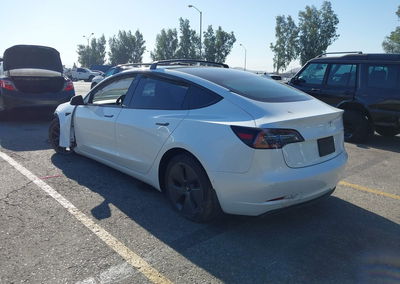 2021 Tesla Model 3 Standard Range Plus Rear-wheel Drive, uszkodzenie: Przód, Iaai lot 46070261, zdjęcie 3 z 17