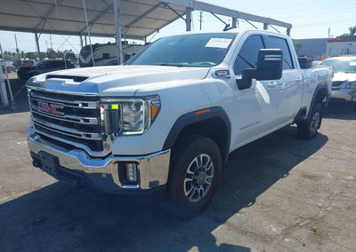 2023 Gmc Sierra 3500hd 4wd  Standard Bed Sle, пошкодження: Лівий зад, Iaai лот 45846118, фото 2 з 15