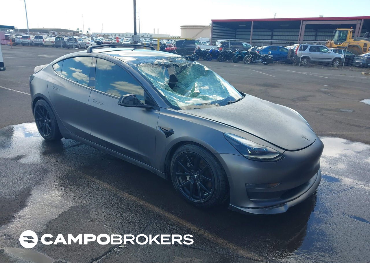 2021 Tesla Model 3 Standard Range Plus Rear-wheel Drive, uszkodzenie: Storm Damage, Iaai lot 46083026