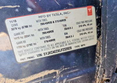 2020 Tesla Model X, uszkodzenie: Przód, Copart lot 71046856, zdjęcie 12 z 14