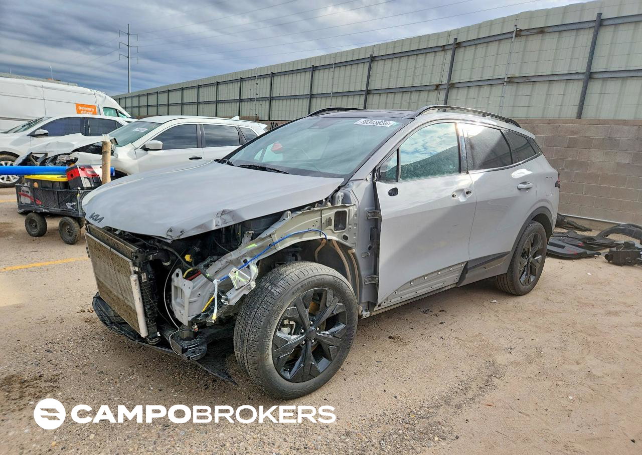 2025 Kia Sportage X Line, daño Frontal, Copart lote 70343656