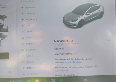 2021 Tesla Model 3 Standard Range Plus Rear-wheel Drive, uszkodzenie: Przód, Iaai lot 46070261, zdjęcie 7 z 17