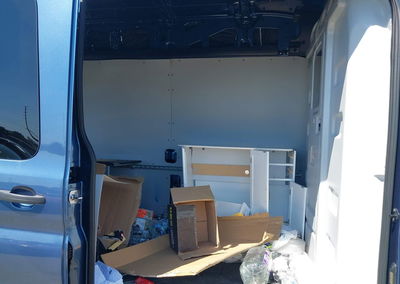 2024 Ford Transit-350, Rear damage, Iaai lot 46080126, photo 8 of 16