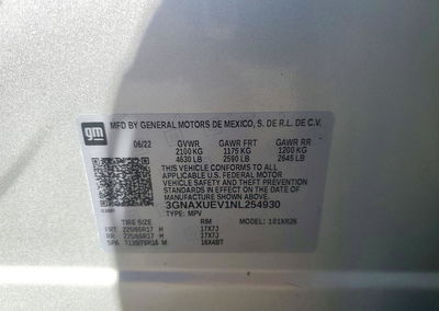 2022 Chevrolet Equinox Lt, пошкодження: Передня частина, Copart лот 72769736, фото 13 з 13