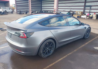 2021 Tesla Model 3 Standard Range Plus Rear-wheel Drive, uszkodzenie: Storm Damage, Iaai lot 46083026, zdjęcie 4 z 22