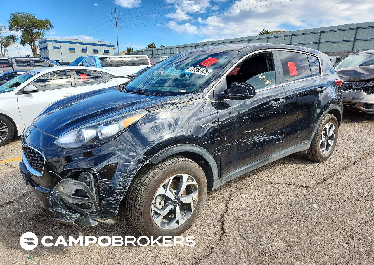 2021 Kia Sportage Lx, Front End damage, Copart lot 72863436