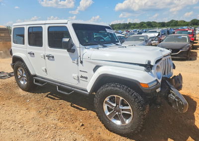 2020 Jeep Wrangler Unlimited Sahara, Front End damage, Copart lot 67556206, photo 4 of 15