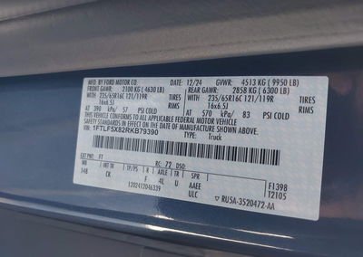2024 Ford Transit-350, Rear damage, Iaai lot 46080126, photo 9 of 16