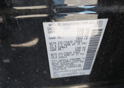 2023 Nissan Murano Sv Fwd, Front End damage, Iaai lot 45926197, photo 9 of 16