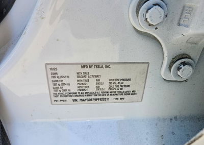 2023 Tesla Model Y, daño Frontal, Copart lote 64967806, foto 13 de 13