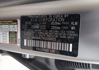 2025 Kia K5 Gt-line, Front & Rear damage, Iaai lot 45728314, photo 9 of 17