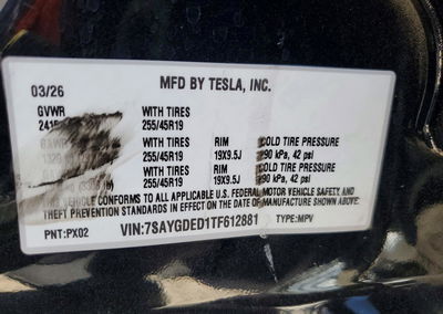 2026 Tesla Model Y, uszkodzenie: Bok, Copart lot 67741516, zdjęcie 14 z 16