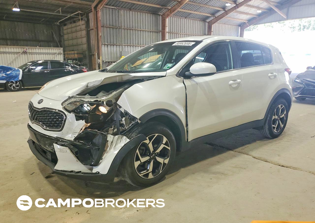 2021 Kia Sportage Lx, daño Frontal, Copart lote 66962696