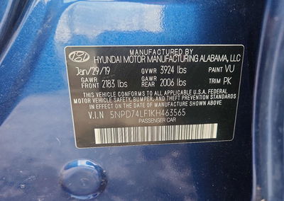2019 Hyundai Elantra Se, пошкодження: Передня частина, Copart лот 71260356, фото 12 з 14
