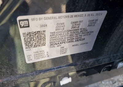 2025 Chevrolet Equinox Lt, Rear End damage, Copart lot 56682046, photo 13 of 13