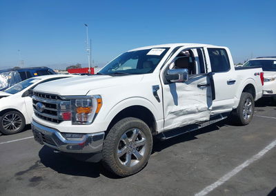 2022 Ford F-150 Lariat, daño Lateral izquierdo, Iaai lote 46201708, foto 2 de 16