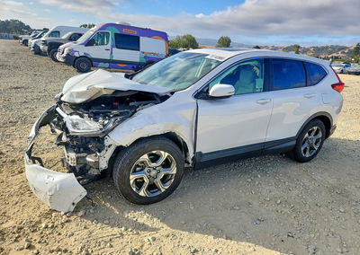 2019 Honda Cr-v Ex, daño Frontal, Copart lote 70740966