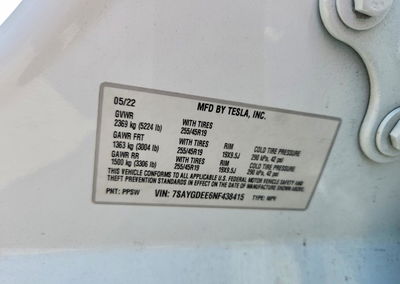 2022 Tesla Model Y, пошкодження: Передня частина, Copart лот 67137546, фото 13 з 13