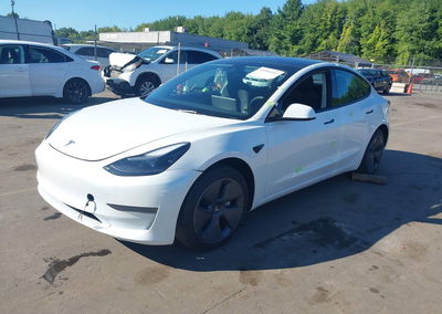 2023 Tesla Model 3 Rear-wheel Drive, daño Bajos, Iaai lote 45904107, foto 2 de 17