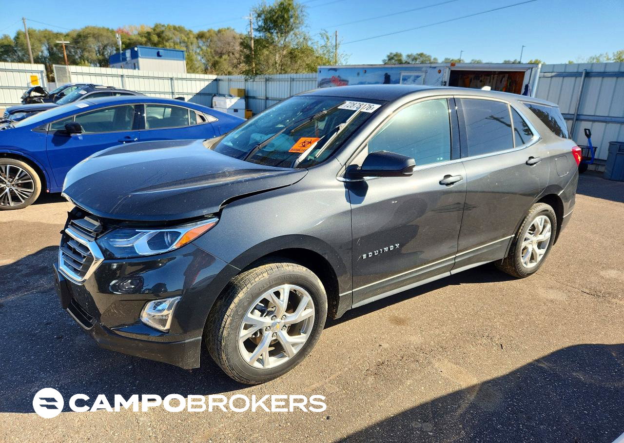 2020 Chevrolet Equinox Lt, Front End damage, Copart lot 72878076