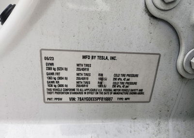 2023 Tesla Model Y, uszkodzenie: Przód, Copart lot 71587876, zdjęcie 14 z 16