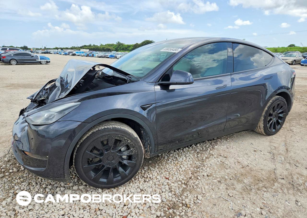 2024 Tesla Model Y, daño Frontal, Copart lote 69056466