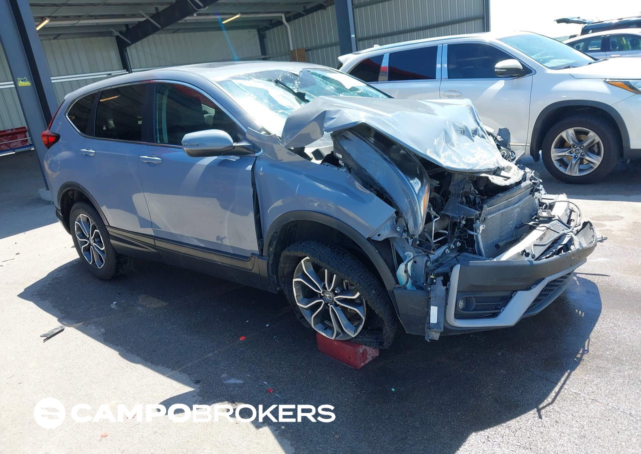 2021 Honda Cr-v Awd Ex-l, Front End damage, Iaai lot 45549574