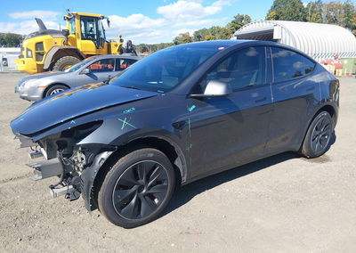 2023 Tesla Model Y Awd/long Range Dual Motor All-wheel Drive, Front End damage, Iaai lot 46288750, photo 2 of 19