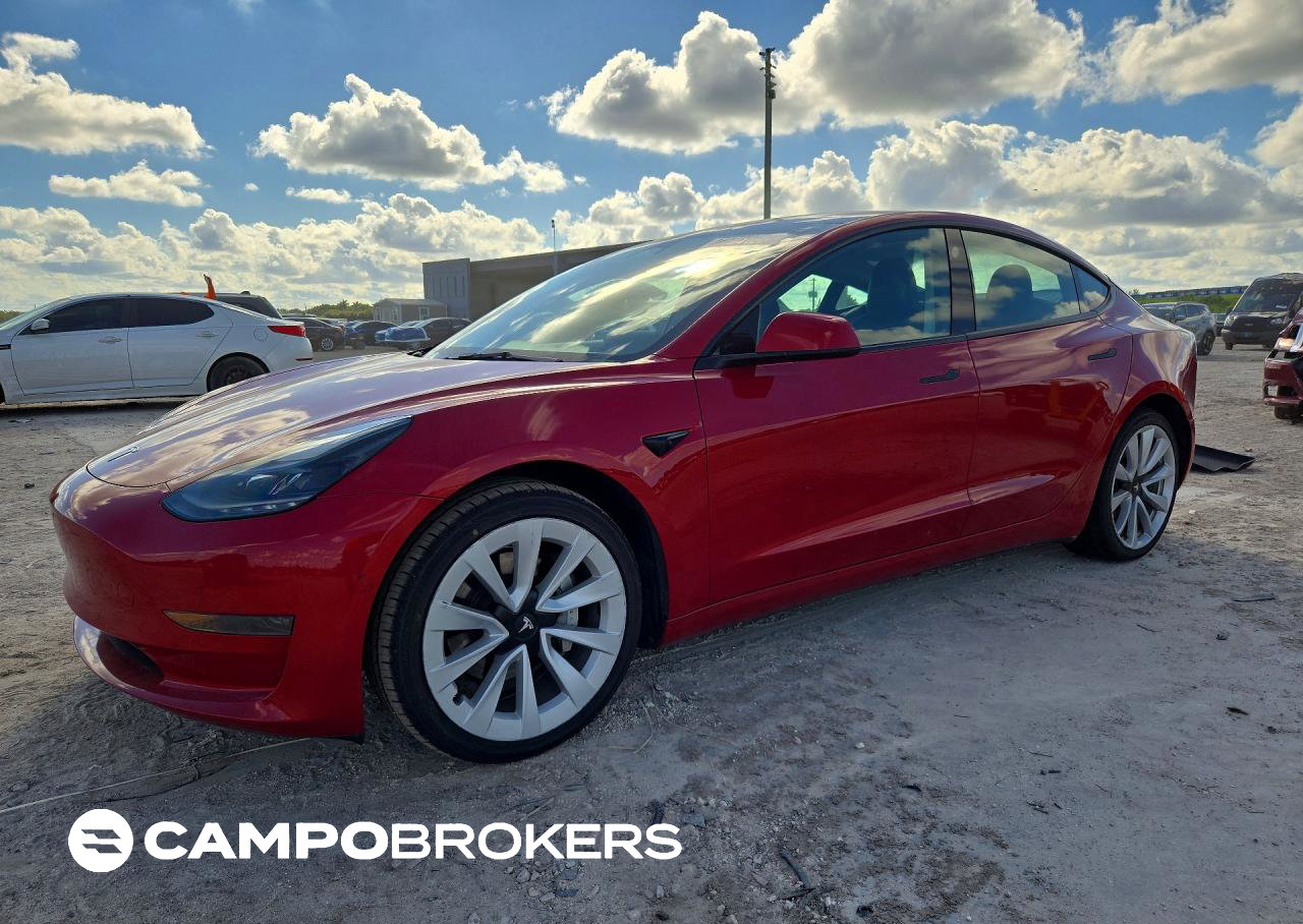 2022 Tesla Model 3, uszkodzenie: Bok, Copart lot 72711636