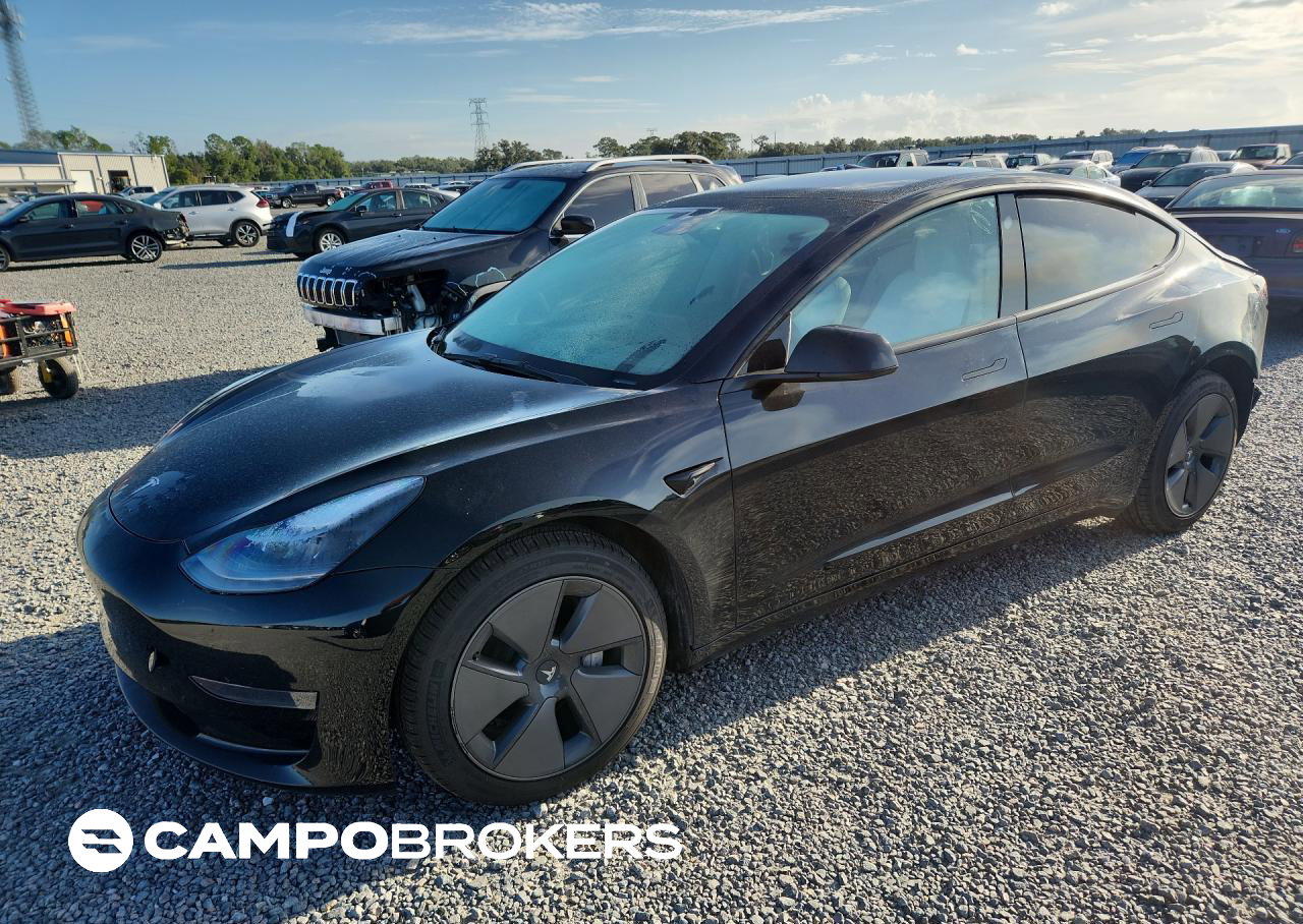 2023 Tesla Model 3, daño Trasero, Copart lote 69510166