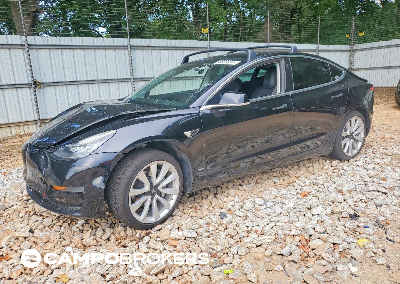 2019 Tesla Model 3, daño Trasero, Copart lote 65945236