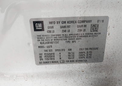 2019 Buick Encore Fwd Preferred, daño Frontal, Iaai lote 45876372, foto 9 de 17