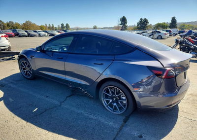 2023 Tesla Model 3, daño Lateral, Copart lote 70384086, foto 2 de 12