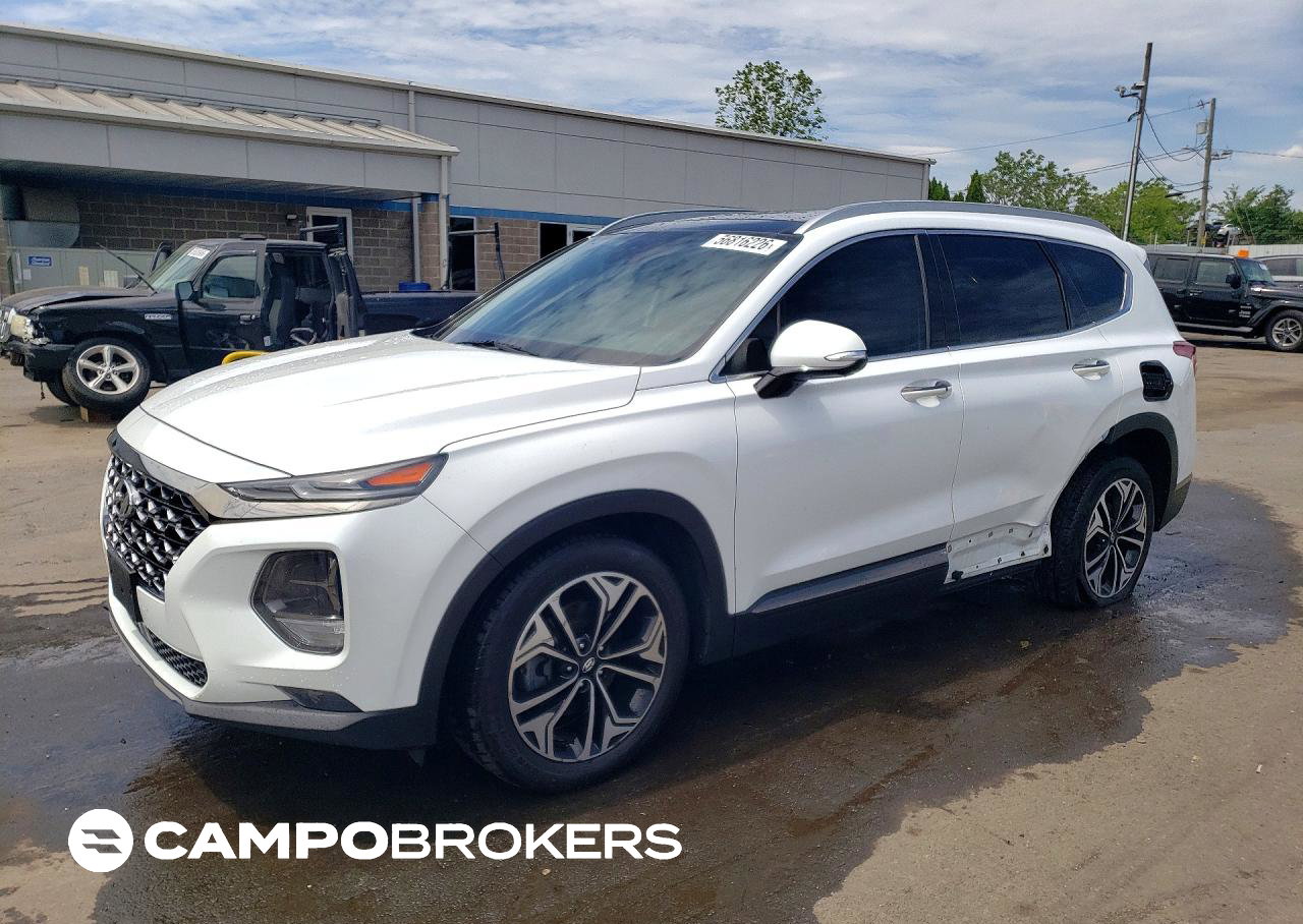 2020 Hyundai Santa Fe Limited 2.0t, Side damage, Copart lot 56816226