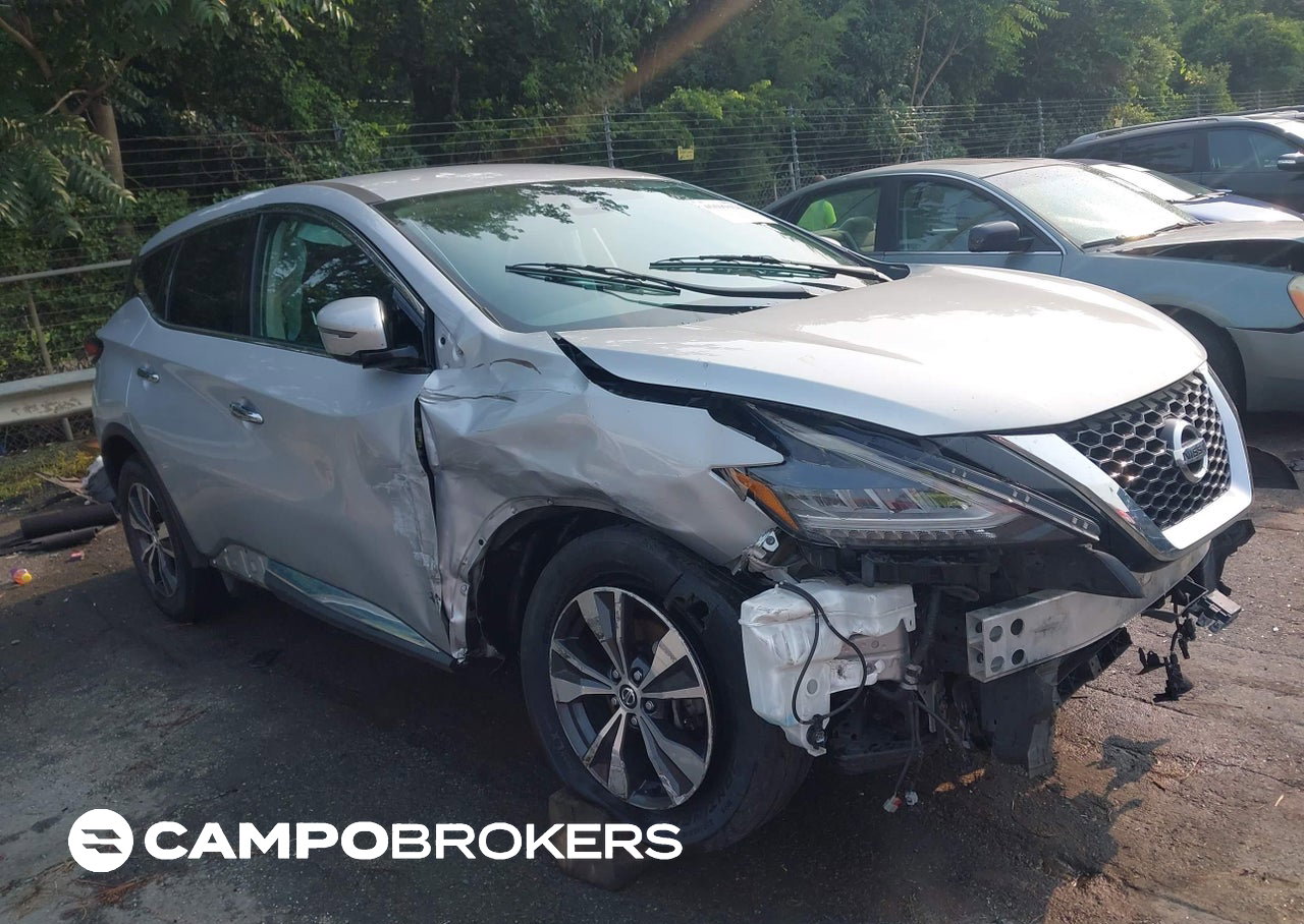 2020 Nissan Murano S Intelligent Awd, пошкодження: Правий бік, Iaai лот 45699426