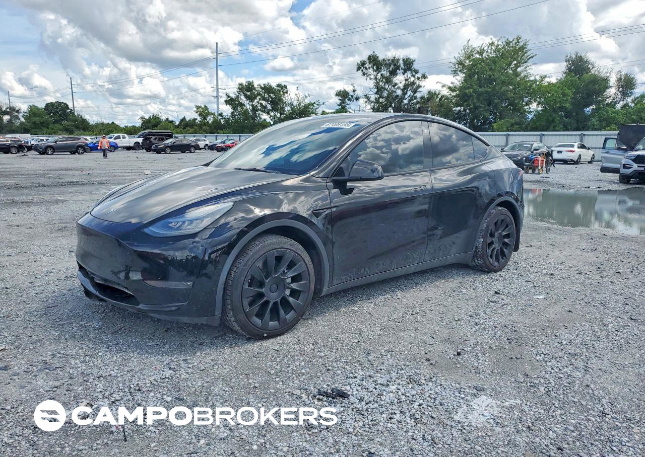 2021 Tesla Model Y, Front End damage, Copart lot 67498156