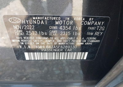 2023 Hyundai Sonata Sel, daño Trasero izquierdo, Iaai lote 45854073, foto 9 de 18