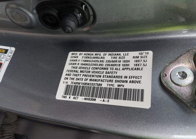 2019 Honda Cr-v Ex-l, пошкодження: Передня частина, Iaai лот 46068634, фото 9 з 18
