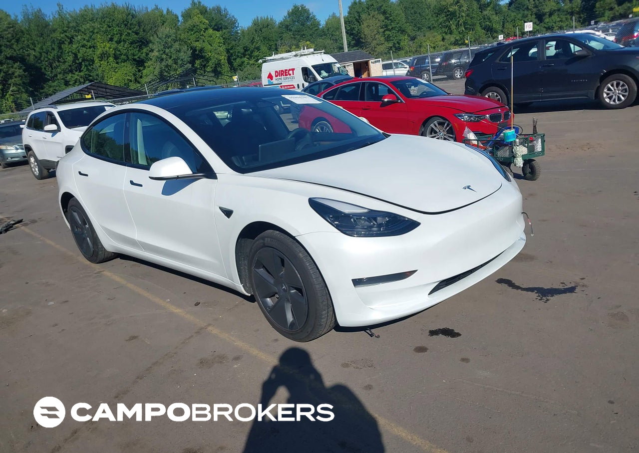 2023 Tesla Model 3 Rear-wheel Drive, daño Bajos, Iaai lote 45904107