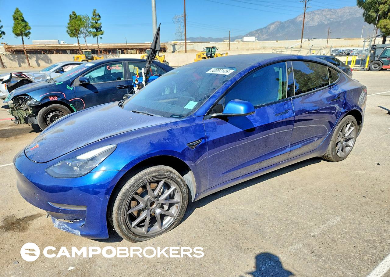 2022 Tesla Model 3, uszkodzenie: Przód, Copart lot 70997146