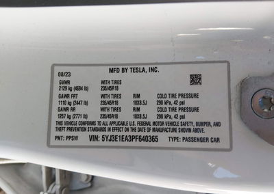 2023 Tesla Model 3 Rear-wheel Drive, uszkodzenie: Zalanie, Iaai lot 46181955, zdjęcie 9 z 11