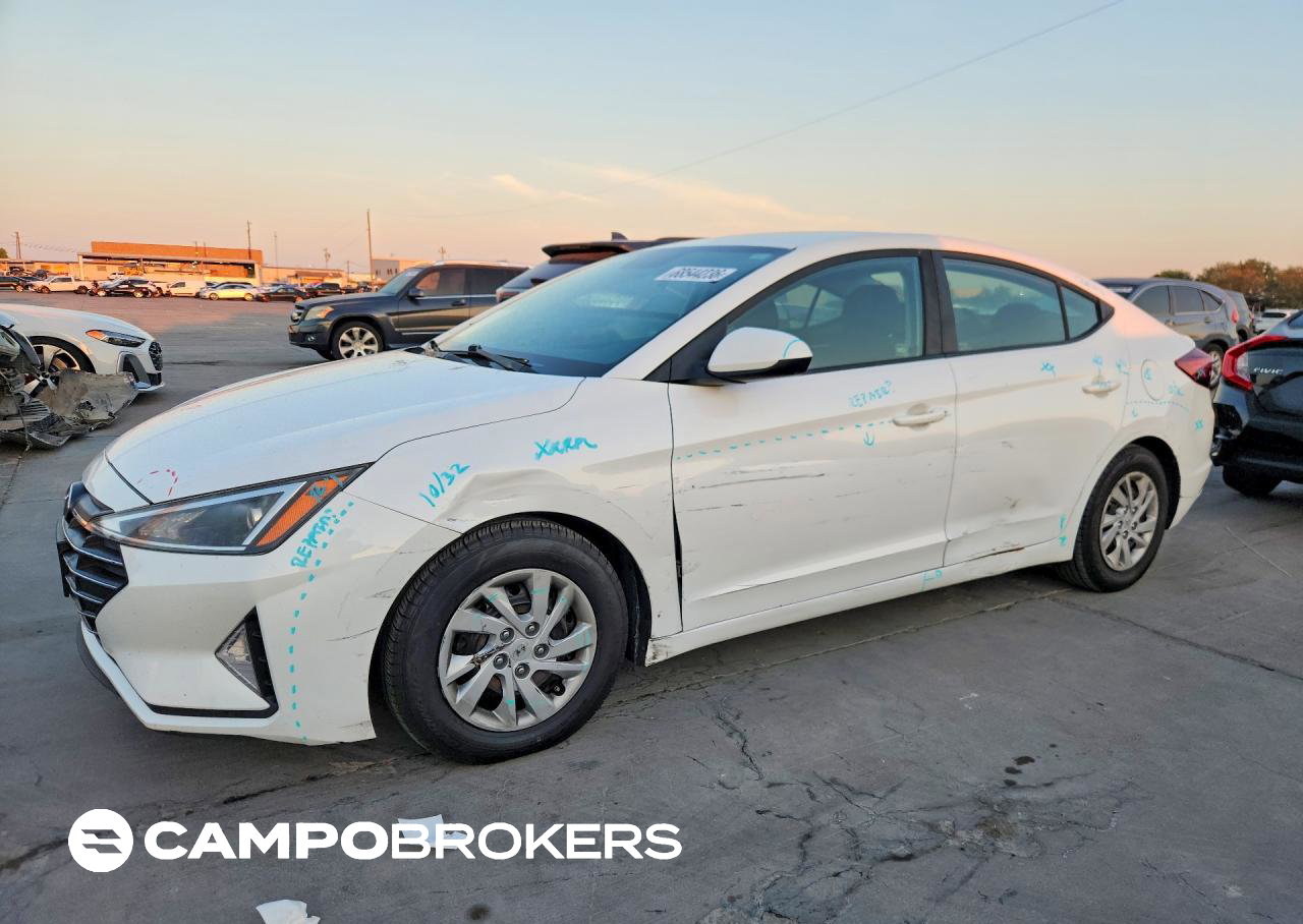 2019 Hyundai Elantra Se, daño Lateral, Copart lote 68544236