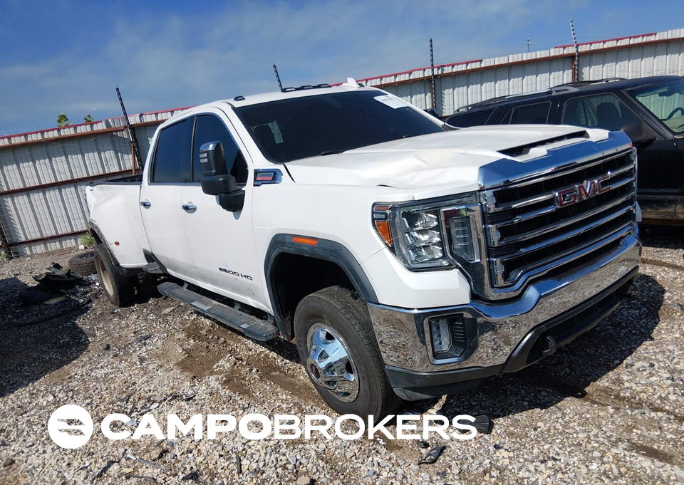 2021 Gmc Sierra 3500hd 4wd  Long Bed Slt, пошкодження: Правий зад, Iaai лот 46013067