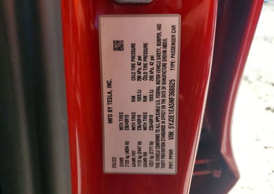 2022 Tesla Model 3, uszkodzenie: Bok, Copart lot 72711636, zdjęcie 12 z 12