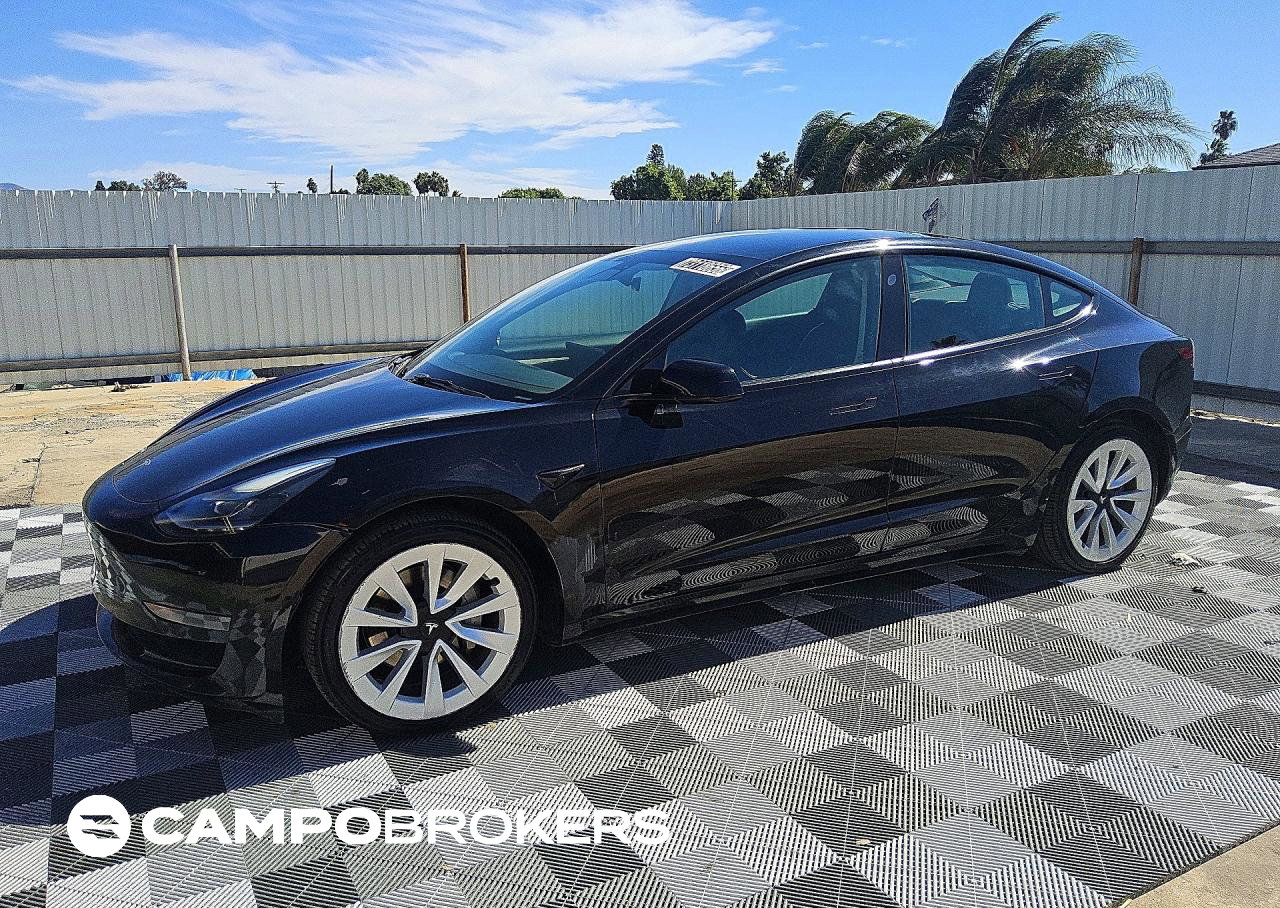 2022 Tesla Model 3, daño Frontal, Copart lote 73118656