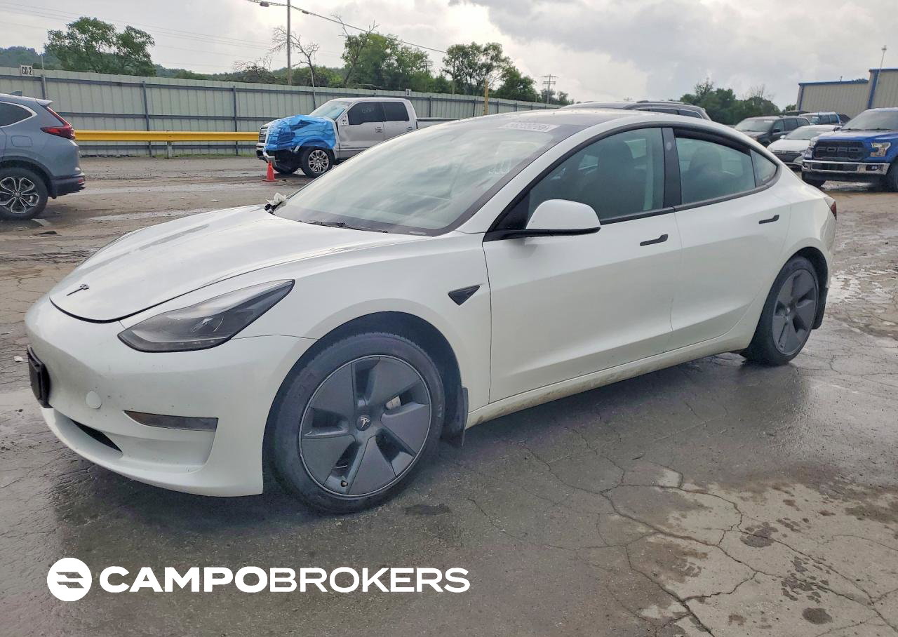 2023 Tesla Model 3, daño Trasero, Copart lote 56239286