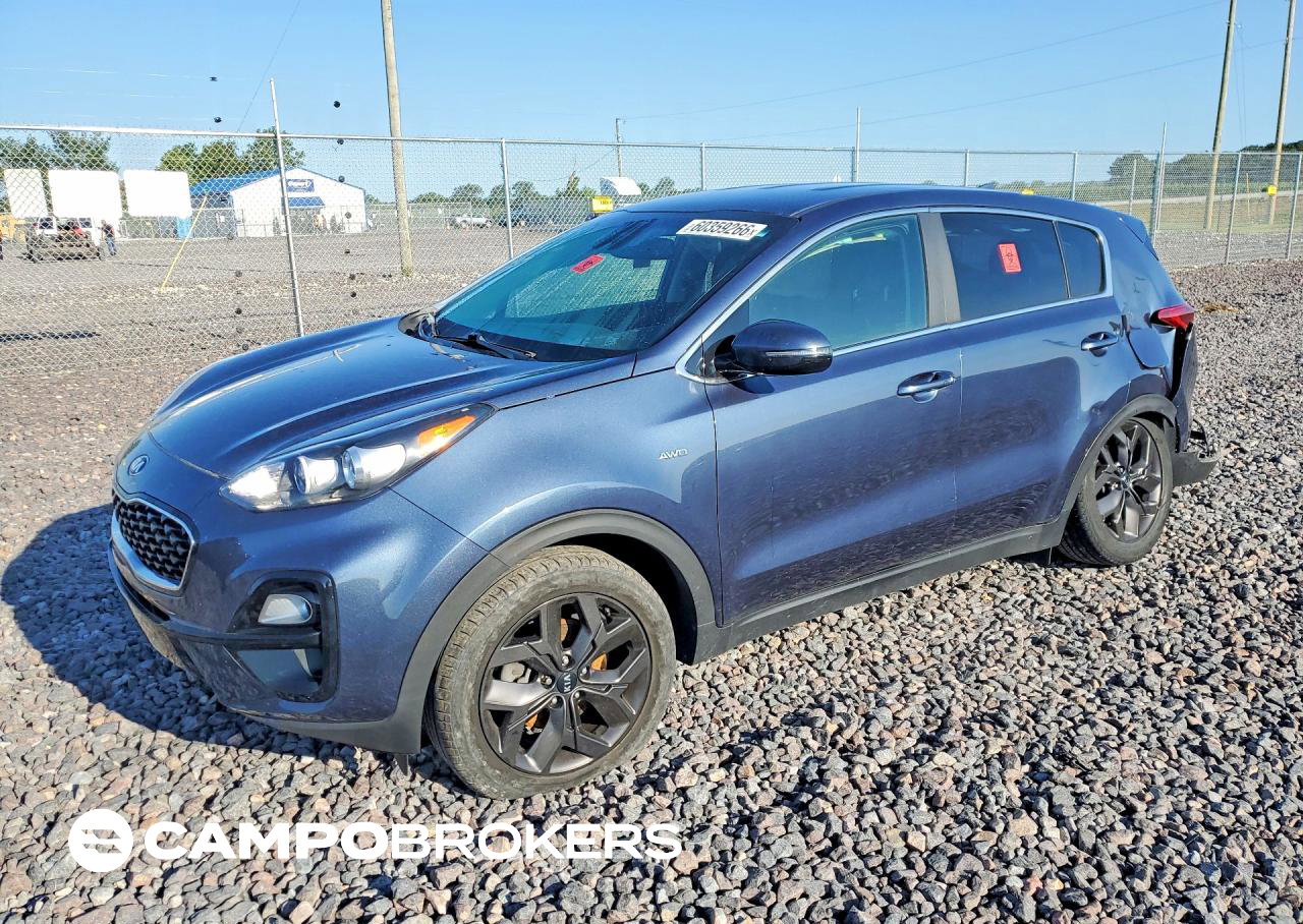 2022 Kia Sportage Lx, daño Lateral, Copart lote 60359266