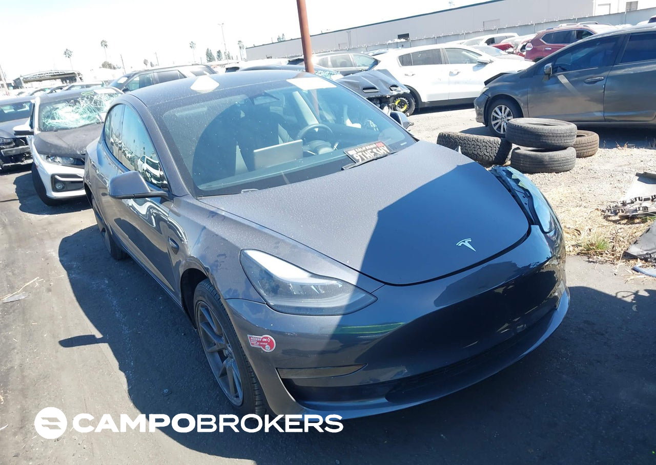 2023 Tesla Model 3 Rear-wheel Drive, daño Frontal izquierdo, Iaai lote 45996794