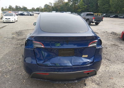 2021 Tesla Model Y Long Range Dual Motor All-wheel Drive, daño Trasero, Iaai lote 46187267, foto 6 de 19