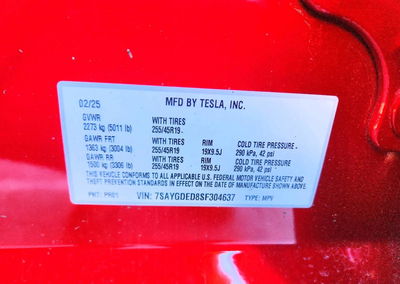 2025 Tesla Model Y, uszkodzenie: Przód, Copart lot 67924726, zdjęcie 13 z 15